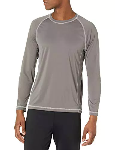 Amazon Essentials Herren Langarm Bade-T-Shirt schnell trocknend