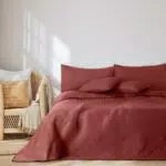 AmeliaHome Tagesdecke mit Pompons zweiseitig Ultrasonic Steppung Polyester