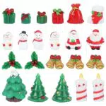 Amosfun Weihnachts-Miniaturset für kreative Dekoration und Puppenhauszubehör