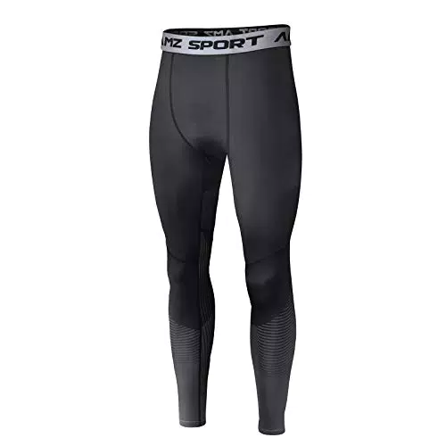 AMZSPORT Herren Kompressionshose Laufhose Baselayer Leggings Trainingshose