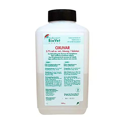 Andermatt BioVet OXUVAR® - Oxalsäure zur Varroa Behandlung für Bienenvölker