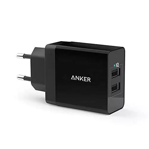 Anker 24W 2-Port USB Ladegerät mit PowerIQ Technologie für iPhone