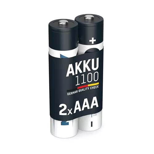 ANSMANN Akku AAA Micro 1150mAh - Wiederaufladbare NiMH Batterien für Hochstromgeräte