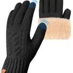 ARFNKIM Damen Winterhandschuhe mit Fleecefutter und Touchscreen-Funktion