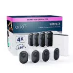 Arlo Ultra 2 Überwachungskamera - WLAN, 4K UHD, Kabellos, 180°, Nachtsicht, Bewegungsmelder, Alarm Sirene