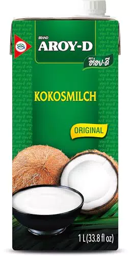 Aroy-D Kokosnussmilch – Perfekt für Desserts, Suppen, Smoothies und Cocktails