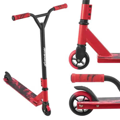 ArtSport Stunt Scooter - Trick Roller für Kinder und Jugendliche mit 360° Lenker