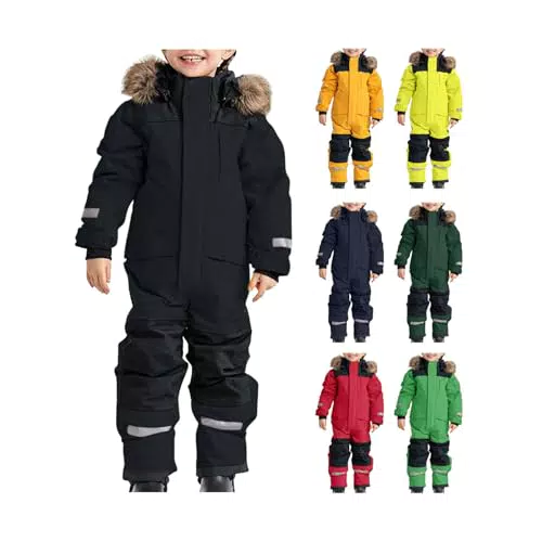 Awrvia Unisex Kinder Mini Skioverall Wasserdicht für Jungen und Mädchen