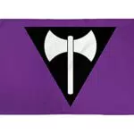 AZ FLAG Lesbische Stolz Labrys Fahne aus 100% Polyester mit Messing-Ösen