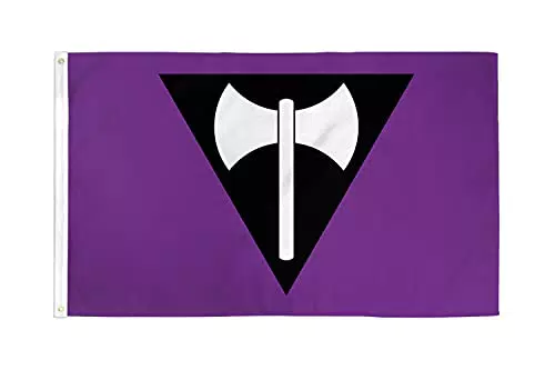 AZ FLAG Lesbische Stolz Labrys Fahne aus 100% Polyester mit Messing-Ösen