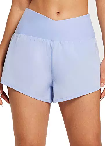BALEAF Damen Badeshorts mit Bauchkontrolle und UPF50+ - Schnelltrocknend und mit Taschen