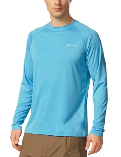 BALEAF UV Shirt Herren Langarm Rashguard mit UPF 50+ Sonnenschutz