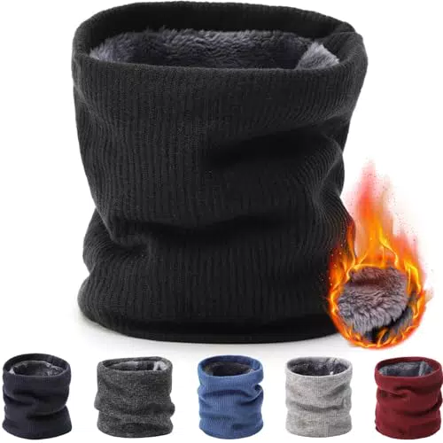 BARFULKER Winter Halsschlauch für Herren und Damen – Fleece Halswärmer und Gesichtsschal