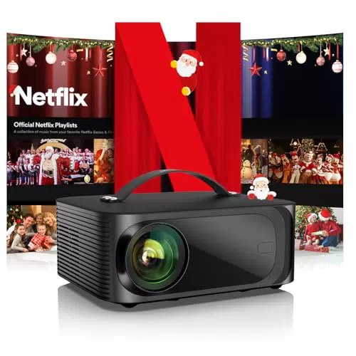 ONOAYO 4K Beamer mit Netflix, Dolby Audio, WiFi6 und Bluetooth für Heimkino
