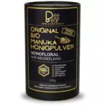 BeeBear Premium BIO Manuka Honig Pulver MGO 550+ für Smoothies und Frühstück