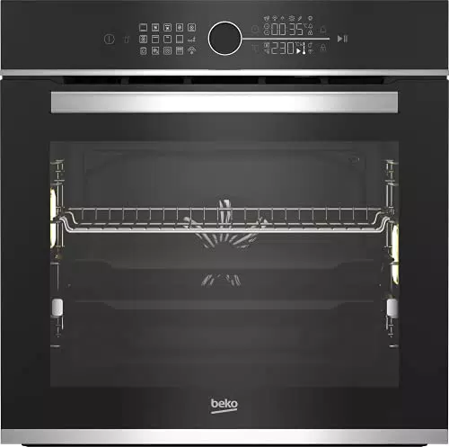 Beko BBIM13400XS Einbaubackofen mit 13 Heizarten und animiertem Display