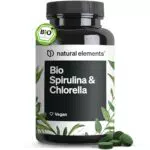Bio Spirulina & Chlorella Tabletten – 100% Rein, Vegan und Zertifiziert Bio
