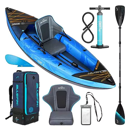 Bluefin Scout aufpumpbares Kajak – Ideal für Einsteiger und Abenteuerlustige
