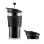Bodum K11102-01 Travel Press Set Kaffeebereiter mit Trinkaufsatz 0,35 l