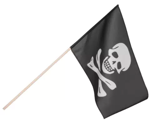 Boland 74163 Piratenflagge aus Polyester für Mottoparty und Dekoration