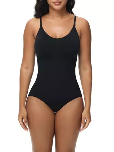 Breampot Shapewear Damen Bauchweg Bodysuit Formender Atmungsaktive Materialien