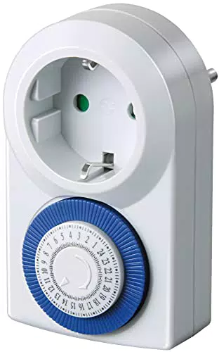 Brennenstuhl Zeitschaltuhr MMZ 20 – Mechanische Timer-Steckdose für Innenräume
