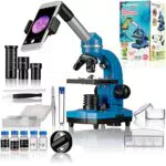 Bresser Junior Schülermikroskop BIOLUX SEL mit Smartphonehalter und Zubehör