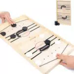 Hockey Fast Sling Puck Spiel - 2 in 1 tragbares Schachbrett-Set für Partys