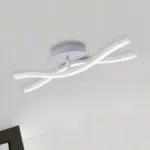Briloner LED Deckenlampe geschwungen, 6 Watt, 480 Lumen für Wohnzimmer und Schlafzimmer