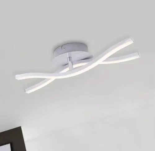 Briloner LED Deckenlampe geschwungen, 6 Watt, 480 Lumen für Wohnzimmer und Schlafzimmer