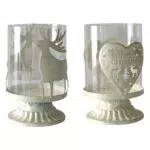 BRTNUP Weihnachtskerzenhalter Antik Metall Rentier Tischdekoration Vintage