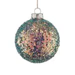 BUTLERS Weihnachtsbaumkugel Glitter - Christbaumschmuck aus Glas für die Weihnachtsdeko