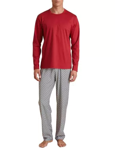 CALIDA Relax Streamline Pyjama Herren aus 100% Baumwolle