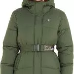 Calvin Klein Jeans Damen Logo Belt Short Puffer - Gepolsterte Jacke