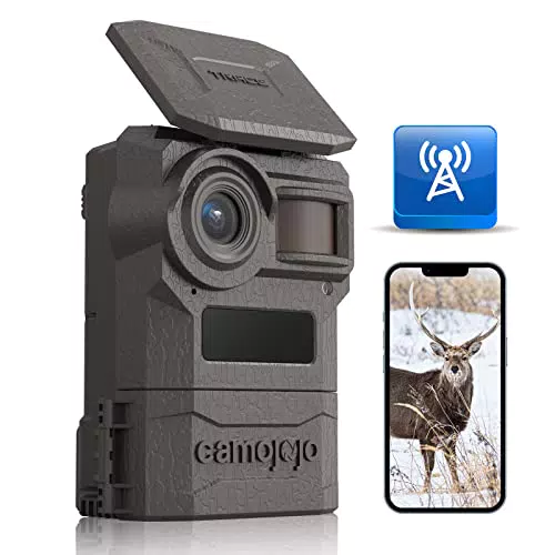 Camojojo Wildkamera 4G LTE mit Nachtsicht, Bewegungsmelder und APP-Funktionen