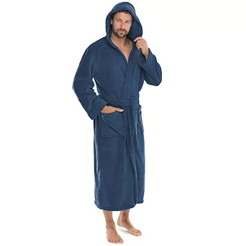 CelinaTex Bademantel Kapuze Unisex Mikrofaser Kuschelfleece OEKO-TEX