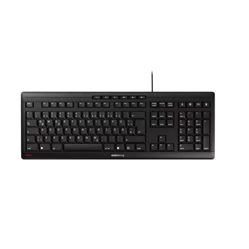 Cherry Stream Tastatur, Kabelgebunden, Deutsches Layout QWERTZ, Flüsterleise Tasten