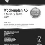 Chronoplan 50235 Kalendereinlage 2025 Wochenplan A5 für detaillierte Planung