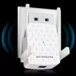 CINAMON WLAN Repeater 300 Mbit/s, bis zu 200 m², Unterstützung WPS
