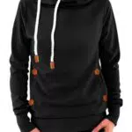 Cindeyar Damen Hoodie Pullover aus Baumwollmischung für den Winter