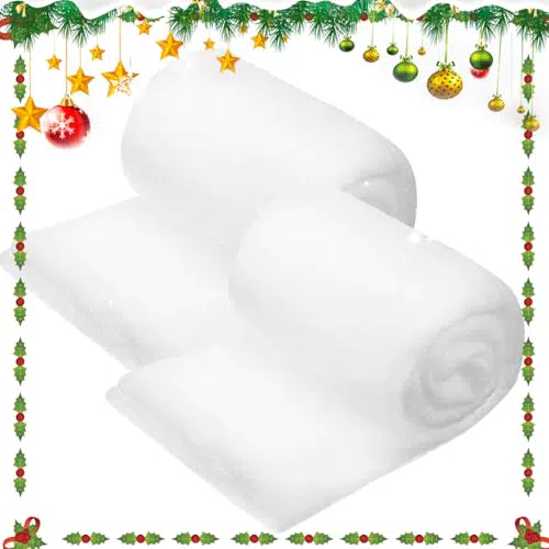 CJBIN Schneedecke für Weihnachten, Künstliche Schneematte für Dekoration