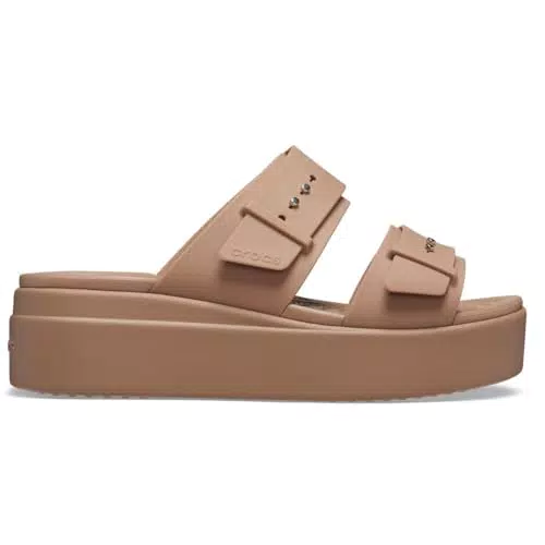 Crocs Damen Brooklyn Buckle Low Wedge Slides