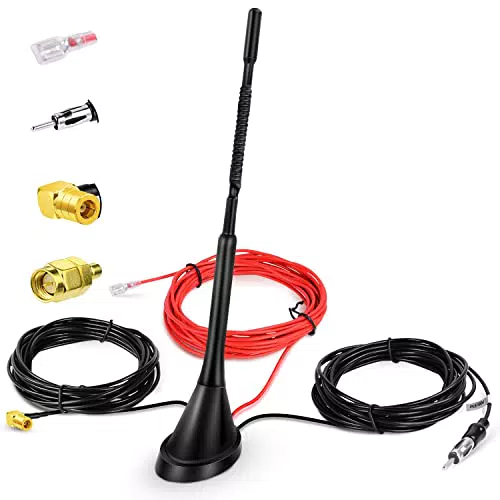 Pioneer DAB+ Autoantenne mit SMB/SMA Adapter und 5M Verlängerungskabel