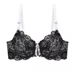 Comfit Damen Spitzen BH ohne Bügel Push-Up Rückenfreier Bralette für große Brüste
