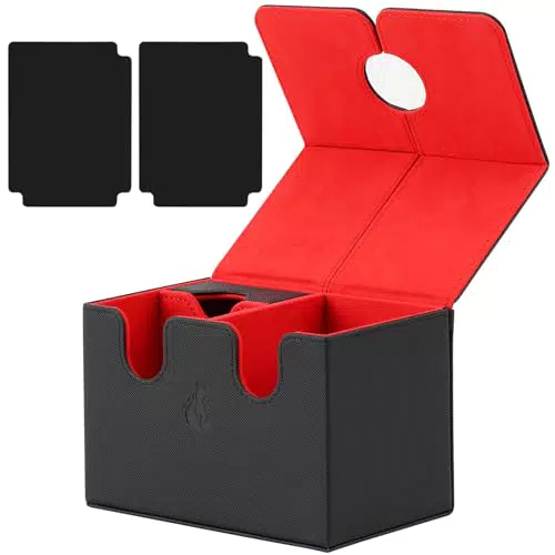 DaMohony Sammelkarten-Aufbewahrungsbox aus PU Leder für TCG und MTG Karten