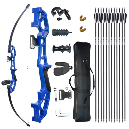DD&Qarchery Recurve Bogen Set für Erwachsene Anfänger - Rechtshänder Jagd Langbogen