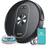 DEENKEE Saugroboter mit Wischfunktion, 3000Pa, Gyroskop-Navigation, WLAN
