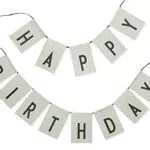Design Letters Wimpelkette Happy Birthday/Surprise Party wiederverwendbar