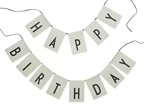 Design Letters Wimpelkette Happy Birthday/Surprise Party wiederverwendbar