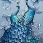 Diamond Painting Set Pfau – Kreatives Bastelset für Kinder ab 5 Jahren